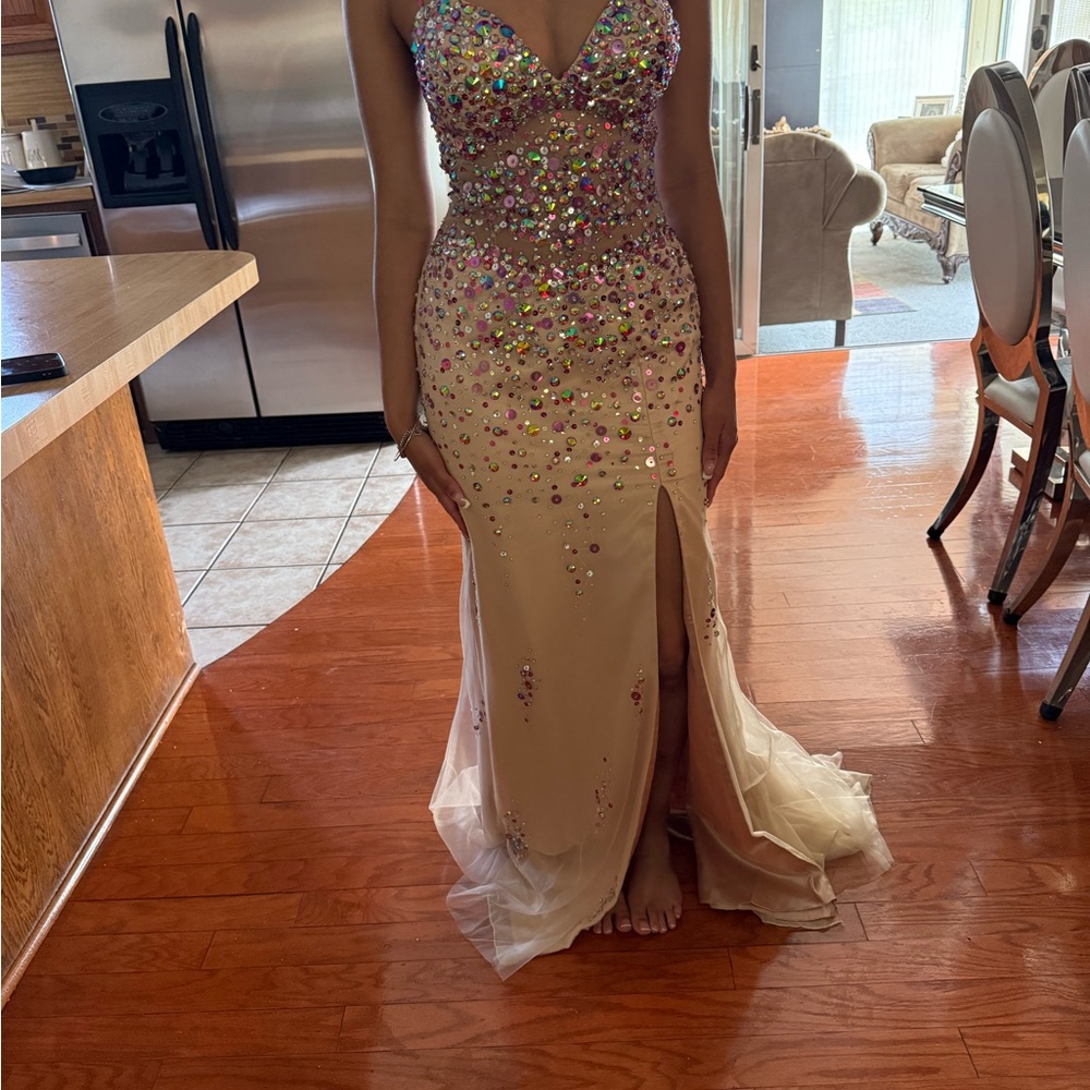 Elegant Multicolor Evening Gown